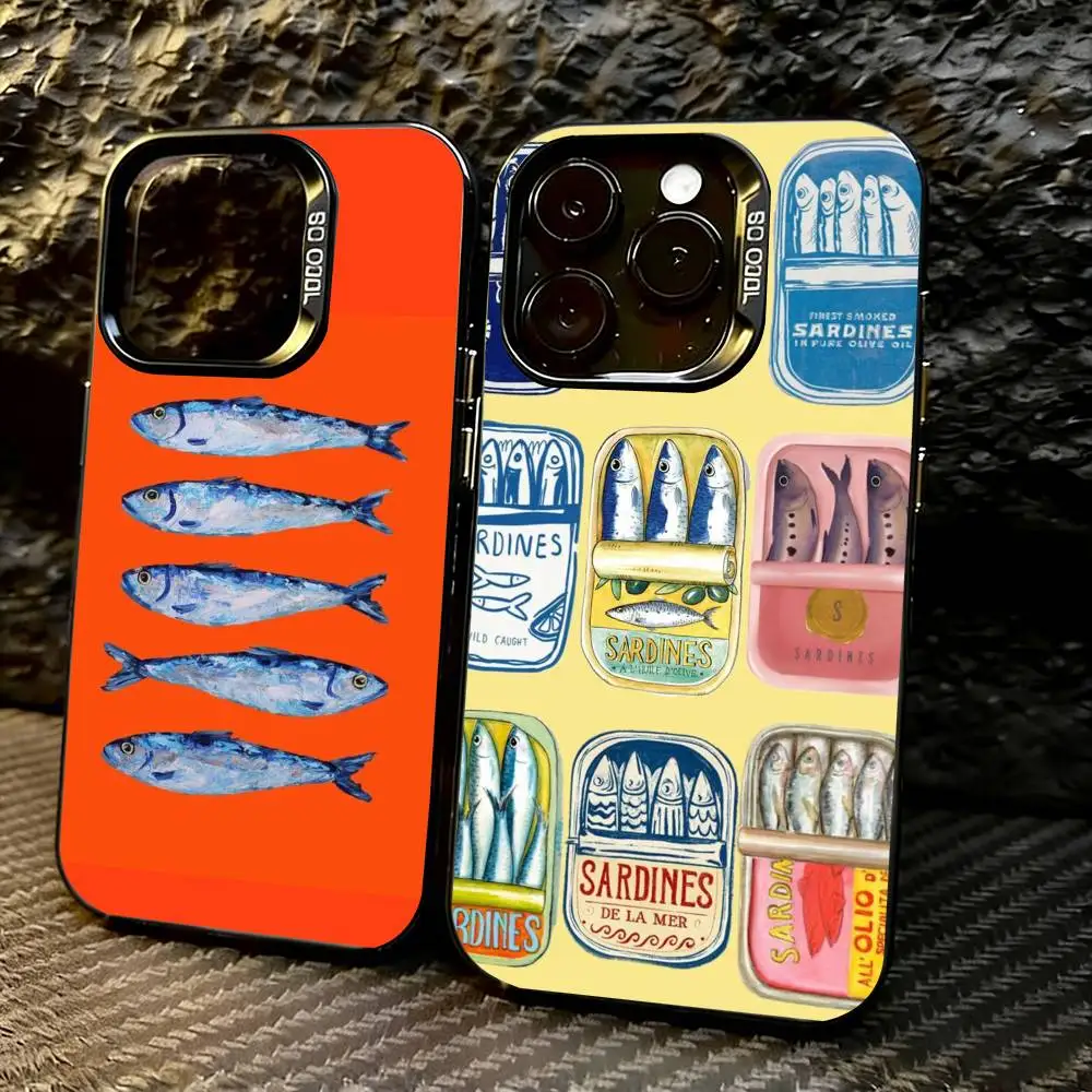 S-Sardines F-Fish Art Phone Case For iPhone 17,16,15,14,13,12,11 Plus,Pro Max,XS,Colored Silver Plated Inside Cover
S-Sardines F-Fish Art Phone Case For iPhone 17,16,15,14,13,12,11 Plus,Pro Max,XS,Colored Silver Plated Inside Cover
