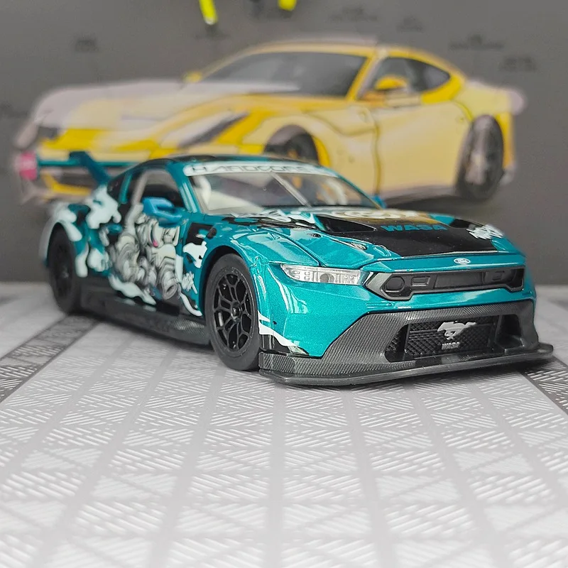 Масштабная модель суперкара Ford Mustang GT3 Limited Edition 1:24 из литого металла, украшение для дома и компьютерного стола, праздничный сувенир
Масштабная модель суперкара Ford Mustang GT3 Limited Edition 1:24 из литого металла, украшение для дома и компьютерного стола, праздничный сувенир