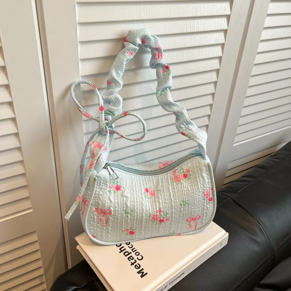 Casual Floral Print Shoulder Bag Pleated Ruffled Handle Bow Armpit Bag Canvas Drawstring Women's Handbag
Casual Floral Print Shoulder Bag Pleated Ruffled Handle Bow Armpit Bag Canvas Drawstring Women's Handbag
