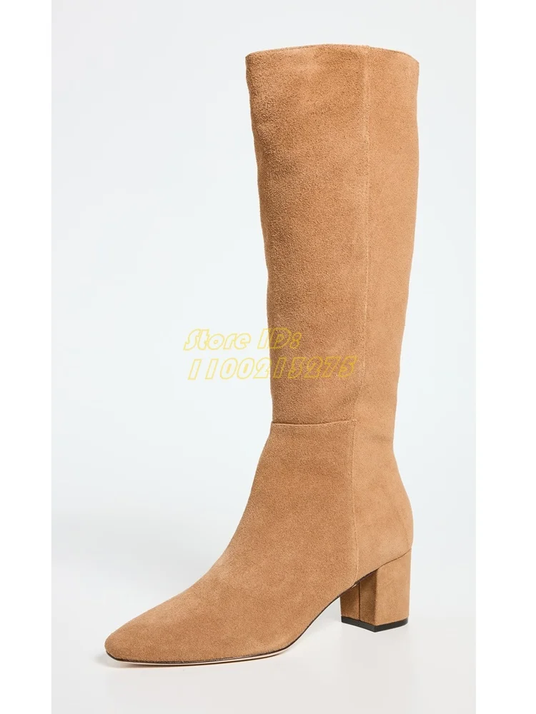 Knee High Zip Boots Suede Block Heel Round Toe Solid Tan Fashion 2024 Winter Autumn Women Runway Dress Boots Chunky Heel Shoes
Knee High Zip Boots Suede Block Heel Round Toe Solid Tan Fashion 2024 Winter Autumn Women Runway Dress Boots Chunky Heel Shoes
