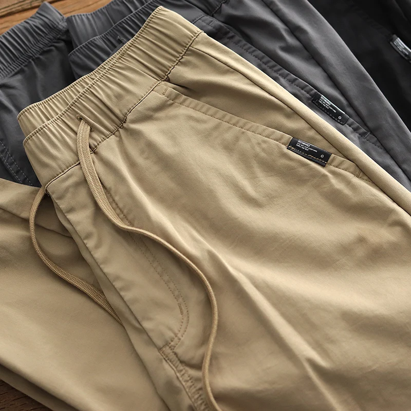 Japanese Summer lightweight Tapered Pants Men - Stretch Slim-Fit Chinos with Drawstring Ankle Cuffs Retro Streetwear Collection
Japanese Summer lightweight Tapered Pants Men - Stretch Slim-Fit Chinos with Drawstring Ankle Cuffs Retro Streetwear Collection