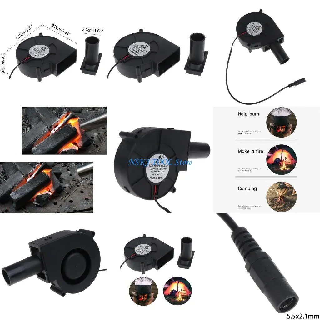 L8RC Electric Blower Smelting Metal Fan BBQ Barbecue Air Blower 5.5x2.1 4000RP
L8RC Electric Blower Smelting Metal Fan BBQ Barbecue Air Blower 5.5x2.1 4000RP