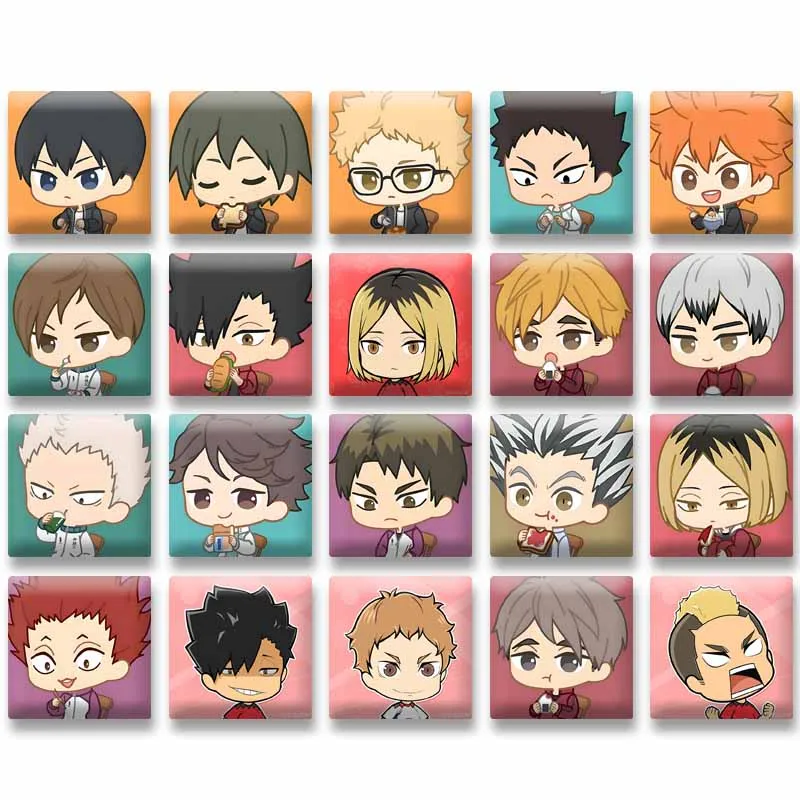 Anime Lover Collection Jewelry Accessories Cartoon Character Square Brooch Shoyo Tadashi Kenma Pins Bag Decor Wholesale Badges
Anime Lover Collection Jewelry Accessories Cartoon Character Square Brooch Shoyo Tadashi Kenma Pins Bag Decor Wholesale Badges