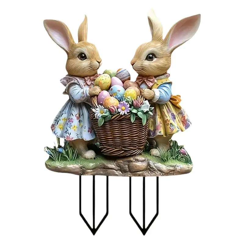 Acrylic Bunny Garden Decor Cute 2D Flat Standing Rabbit With Eggs Lawn Stakes Art Animals Garden Stakes Decorative Outdoor
Acrylic Bunny Garden Decor Cute 2D Flat Standing Rabbit With Eggs Lawn Stakes Art Animals Garden Stakes Decorative Outdoor