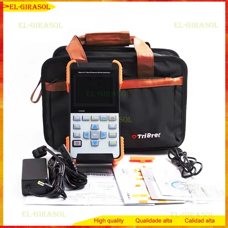 Handheld TFT Fiber OTDR VFL AOR500 Series 80km/100km/120km/140km Fiber Breakpoint Tester 1310nm/1550nm 24/22dB SM
Handheld TFT Fiber OTDR VFL AOR500 Series 80km/100km/120km/140km Fiber Breakpoint Tester 1310nm/1550nm 24/22dB SM