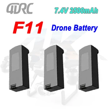 드론용 정품 배터리, RC 쿼드콥터 F11 교체 액세서리 부품, 4DRC-F11 예비 배터리, 7.4V, 2500mAh