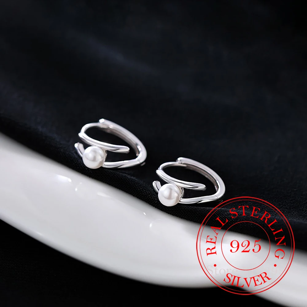 925 Sterling Silver Jewelry Geometric Line Pearl Hoop Earrings for Women Wedding Party Jewelry for Girls Friend Gift
925 Sterling Silver Jewelry Geometric Line Pearl Hoop Earrings for Women Wedding Party Jewelry for Girls Friend Gift