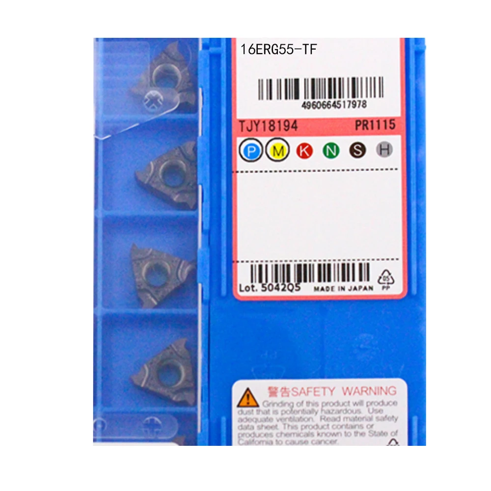 K yocera Оригинал 16ERG55-TF PR1115 16ER G55 Pithch TPI 14-8 токарный инструмент HolderExternal CNC Неполный профиль 55 Резьбовая вставка
K yocera Оригинал 16ERG55-TF PR1115 16ER G55 Pithch TPI 14-8 токарный инструмент HolderExternal CNC Неполный профиль 55 Резьбовая вставка
