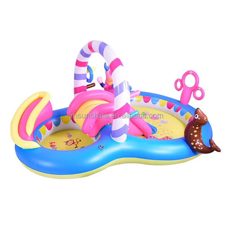 New circus theme multi-function Play Center Inflatable kid pool with water Slide Kid Wading Spray swimming Pool
New circus theme multi-function Play Center Inflatable kid pool with water Slide Kid Wading Spray swimming Pool