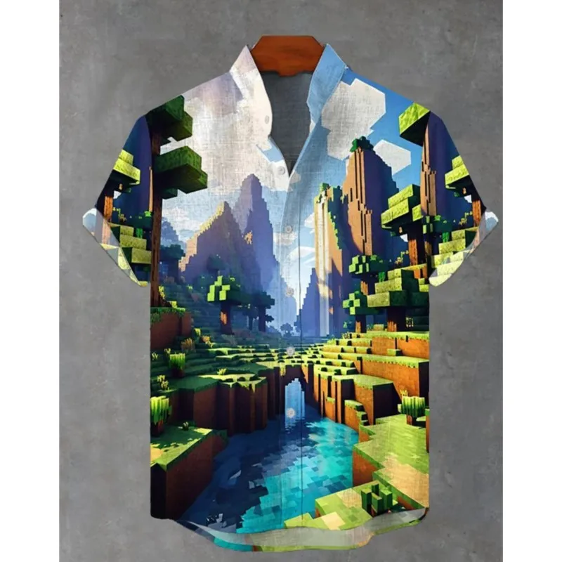2025 Summer 3D Printed Men's Shirt Casual Fashion Short Sleeve Shirt Button Collar Top Oversized Unisex Clothing
2025 Summer 3D Printed Men's Shirt Casual Fashion Short Sleeve Shirt Button Collar Top Oversized Unisex Clothing