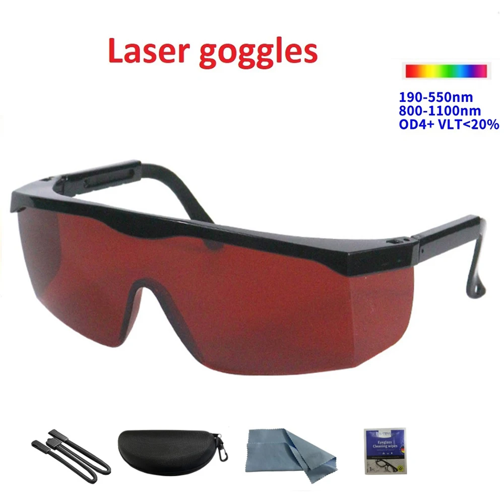 Laser Goggles Safety Glasses Protective Eyewear ND YAG Infrared 1064nm 532nm 755nm 808nm Blue Red Green Light IR IPL Eyeglasses
Laser Goggles Safety Glasses Protective Eyewear ND YAG Infrared 1064nm 532nm 755nm 808nm Blue Red Green Light IR IPL Eyeglasses