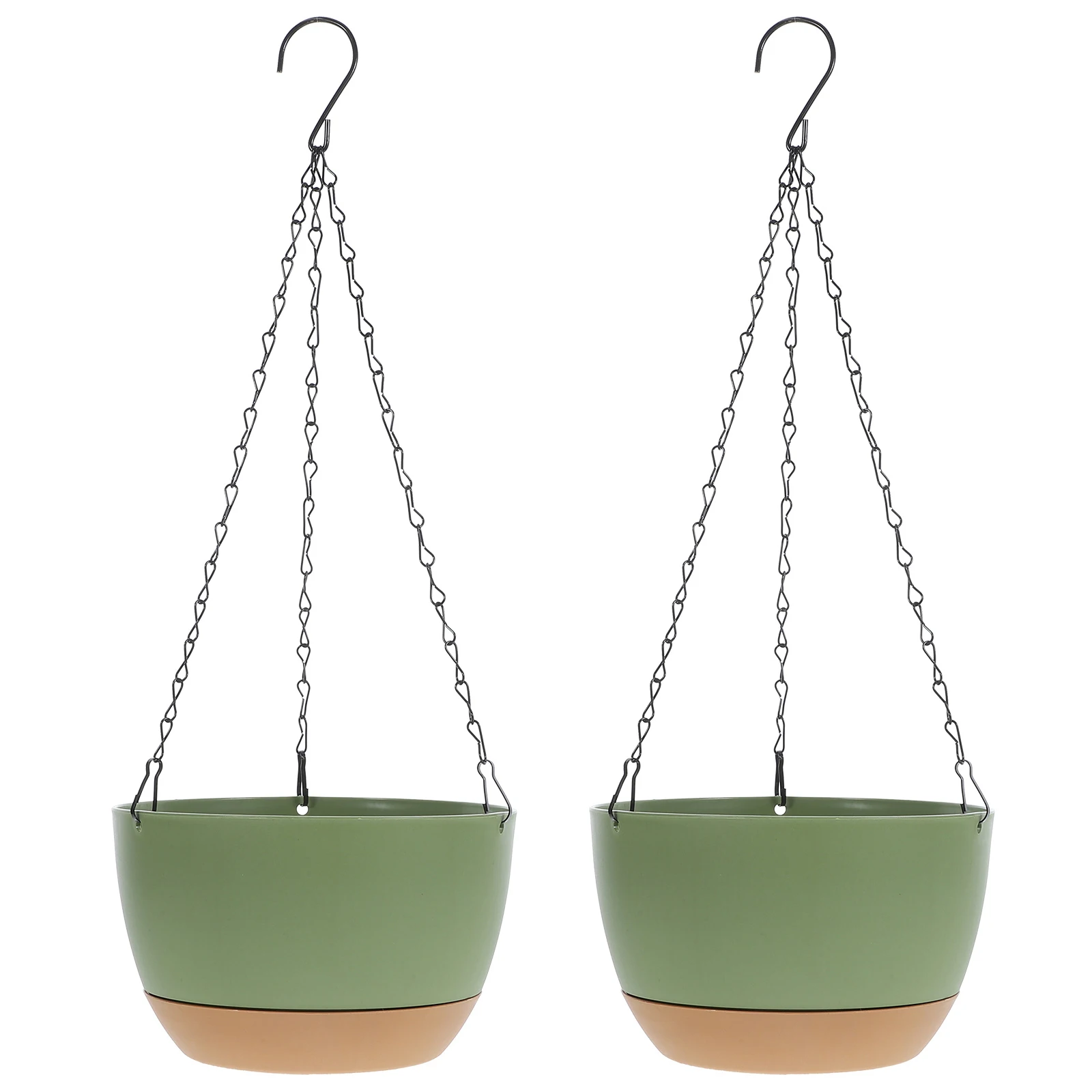 2 Pcs Hanging Self-Absorbent Hanging Flowerpot Flowerpot Metal Green Durable Plant Container -saving Design Vase
2 Pcs Hanging Self-Absorbent Hanging Flowerpot Flowerpot Metal Green Durable Plant Container -saving Design Vase