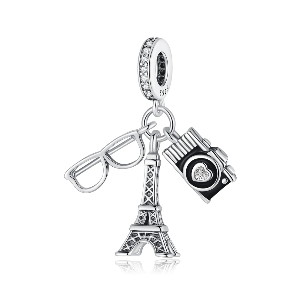Ahthen 925 Sterling Silver Beads Eiffel Tower Camera Glasses Charm fit Snake Chain Bracelets Necklaces for Women Jewelry Making
Ahthen 925 Sterling Silver Beads Eiffel Tower Camera Glasses Charm fit Snake Chain Bracelets Necklaces for Women Jewelry Making