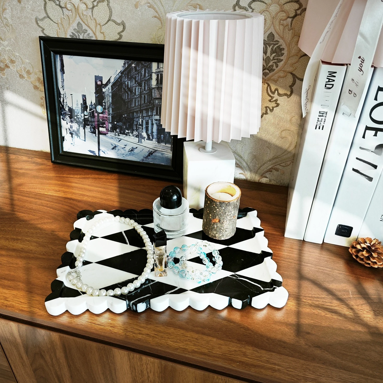 Natural Marble Serving Tray Elegant Non-Slip Rectangular Bathroom Jewelry Vanity Tray Organizer, Luxury Stone Home Decor Kitchen
Natural Marble Serving Tray Elegant Non-Slip Rectangular Bathroom Jewelry Vanity Tray Organizer, Luxury Stone Home Decor Kitchen