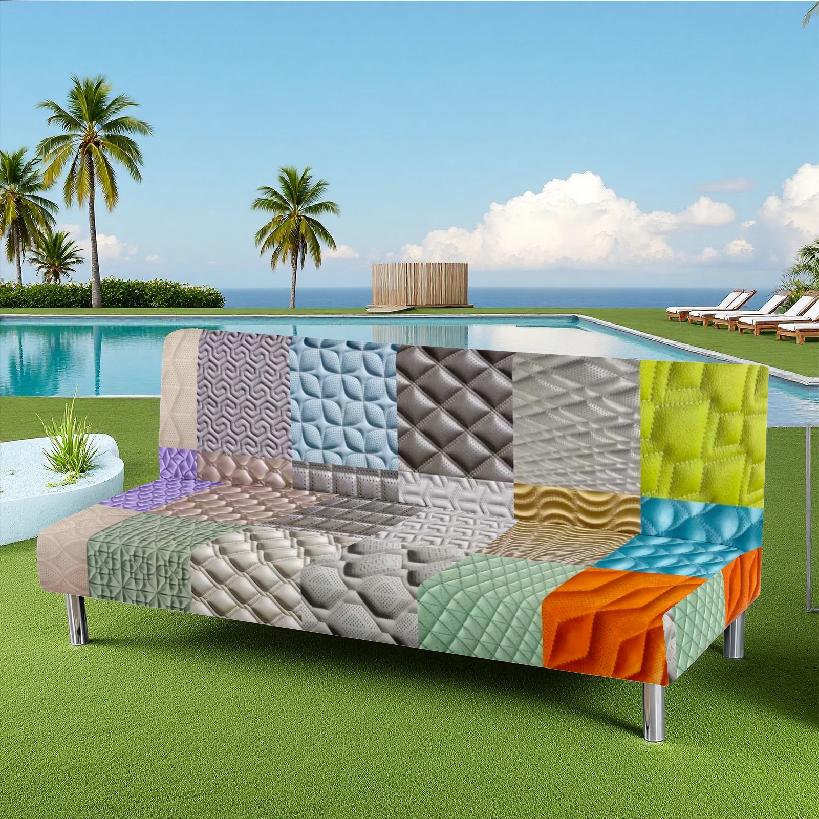 Geometric Patchwork Summer Outdoor Sofa Bed Cover, Elastic Stretch Furniture Protector, Pet - Friendly, Washab
Geometric Patchwork Summer Outdoor Sofa Bed Cover, Elastic Stretch Furniture Protector, Pet - Friendly, Washab