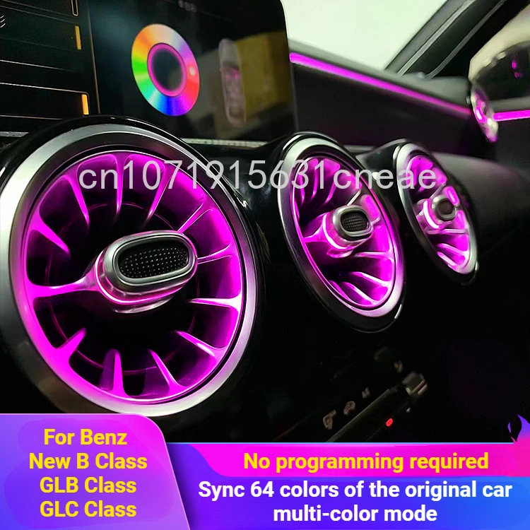 For Mercedes-Benz New B-class /GLB/GLA-W247 Ambient Light Front Turbine Air Outlet Atmosphere Light Interior Decoration Upgrade
For Mercedes-Benz New B-class /GLB/GLA-W247 Ambient Light Front Turbine Air Outlet Atmosphere Light Interior Decoration Upgrade