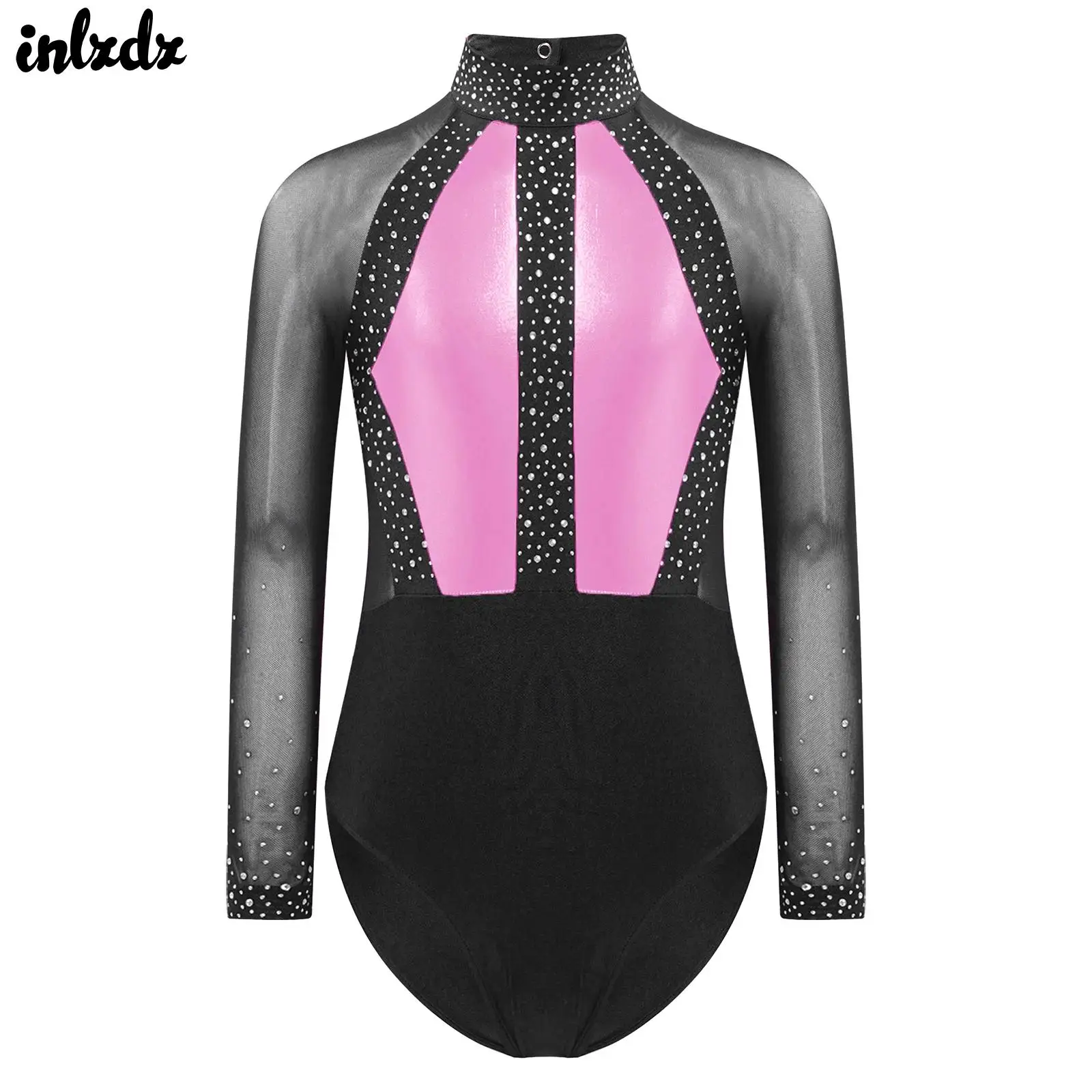 Kids Girls Shiny Rhinestones Unitards Biketards Jumpsuit Mesh Patchwork Gymnastics Figure Skating Ballet Jersey Dance Costume
Kids Girls Shiny Rhinestones Unitards Biketards Jumpsuit Mesh Patchwork Gymnastics Figure Skating Ballet Jersey Dance Costume