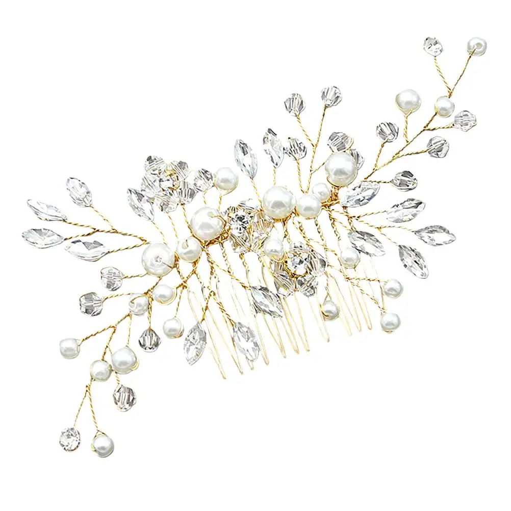Pearl Hair Comb Bridal Headdress Wedding Headpiece Women Hairpin Bride Insert Elegant Crystal Design Versatile Accessories Prom
Pearl Hair Comb Bridal Headdress Wedding Headpiece Women Hairpin Bride Insert Elegant Crystal Design Versatile Accessories Prom