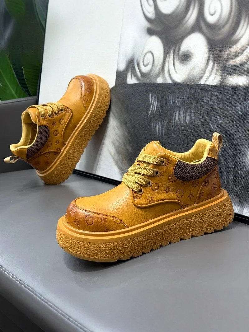 Men's Low-Top Thick-Heeled Casual Work Shoes Leather Surface Vintage Style Comfortable All-Match Summer Fashion Footwear
Men's Low-Top Thick-Heeled Casual Work Shoes Leather Surface Vintage Style Comfortable All-Match Summer Fashion Footwear