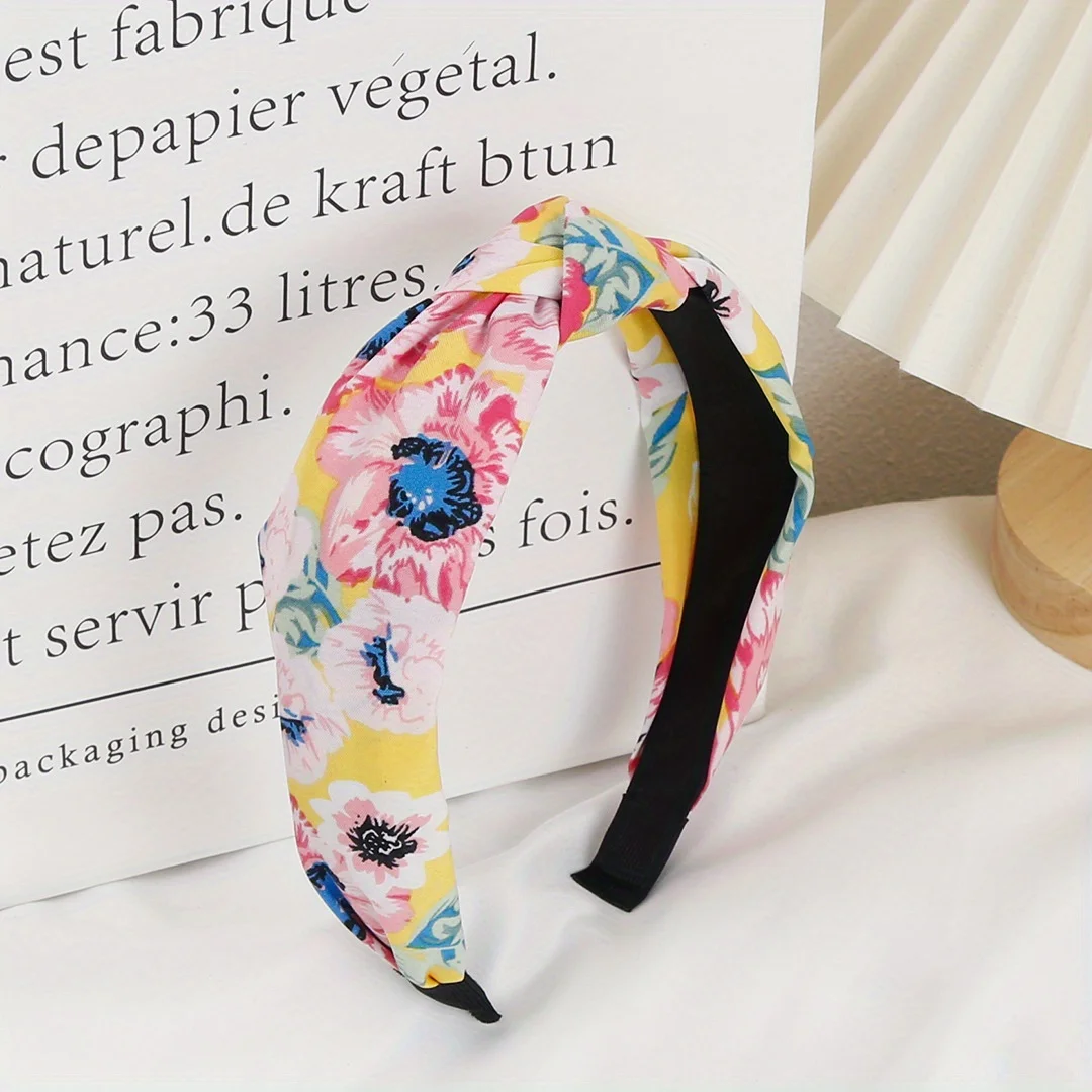 Floral Print Hairband Headband Hair Hoop Bohemian Cross Knot Design for Spring Summer Resort Vacation Wear Hair Accessories 
Floral Print Hairband Headband Hair Hoop Bohemian Cross Knot Design for Spring Summer Resort Vacation Wear Hair Accessories