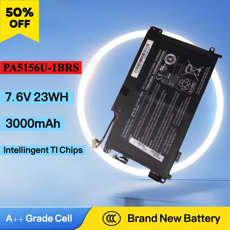2025 New Laptop Battery Lithium Ion Battery for Laptop PA5156U-1BRS 7.6V 3000mAh for Toshiba W35DT P000577240 Lithium Battery
2025 New Laptop Battery Lithium Ion Battery for Laptop PA5156U-1BRS 7.6V 3000mAh for Toshiba W35DT P000577240 Lithium Battery
