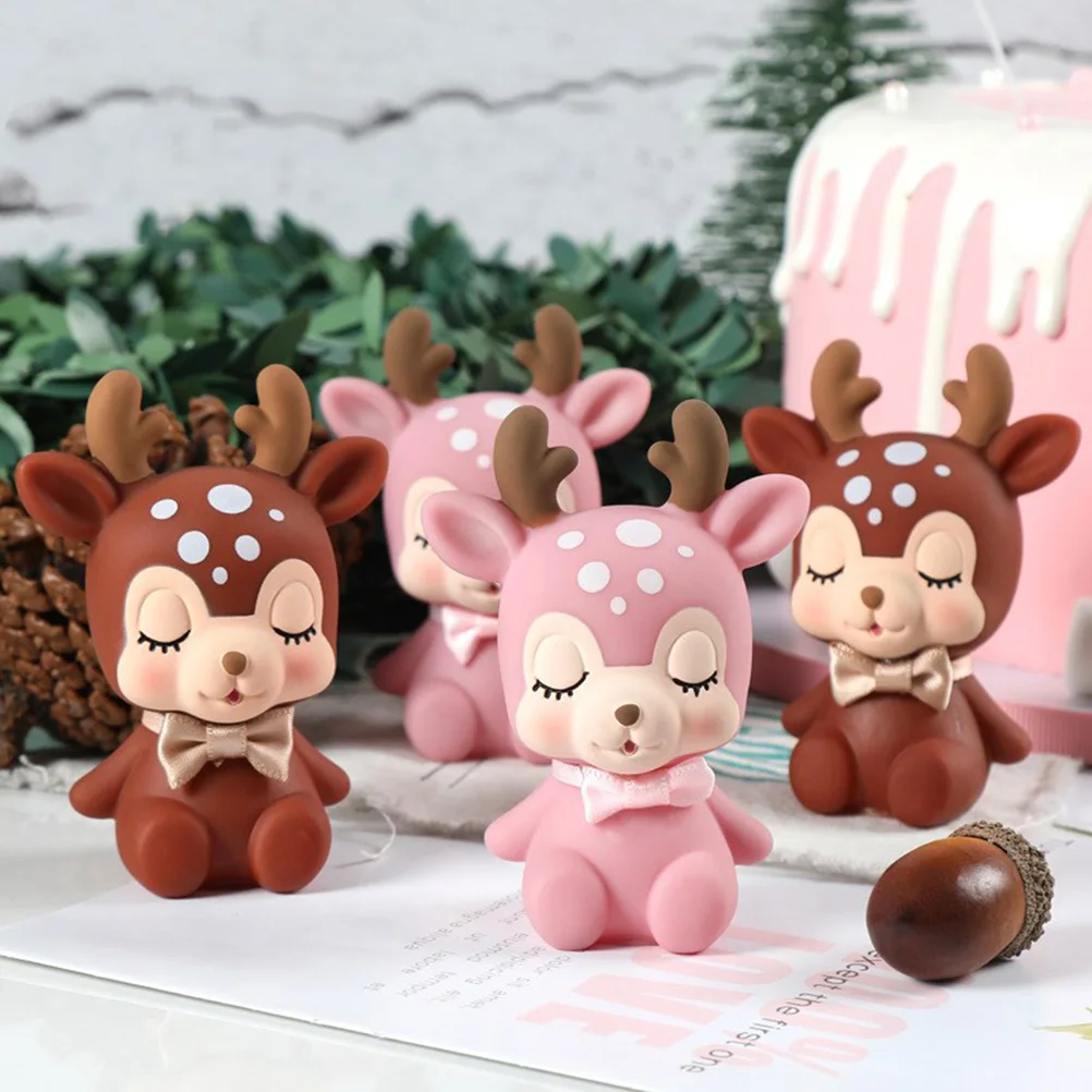 2Pcs Sika Deer Cake Decoration naments Pink Birthday Desktop Home Child Room Car NonEdible HomeDecor SweetGift
2Pcs Sika Deer Cake Decoration naments Pink Birthday Desktop Home Child Room Car NonEdible HomeDecor SweetGift