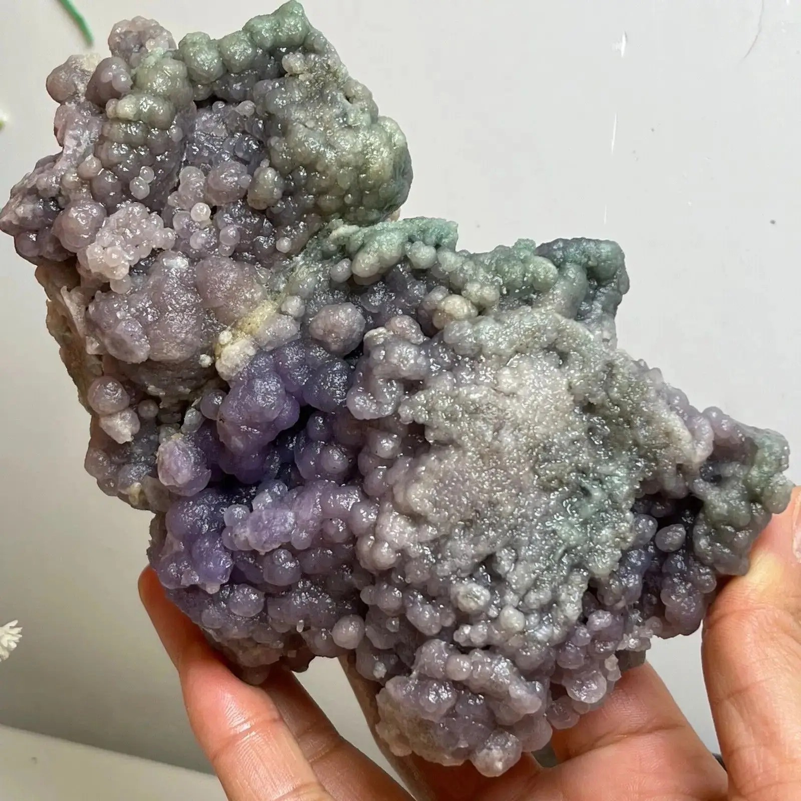 Magical Natural Chalcedony Grape Agate Rough Ore, Quartz Crystal Original Agate Stone, Mineral Specimen Reiki Healing Stone 
Magical Natural Chalcedony Grape Agate Rough Ore, Quartz Crystal Original Agate Stone, Mineral Specimen Reiki Healing Stone