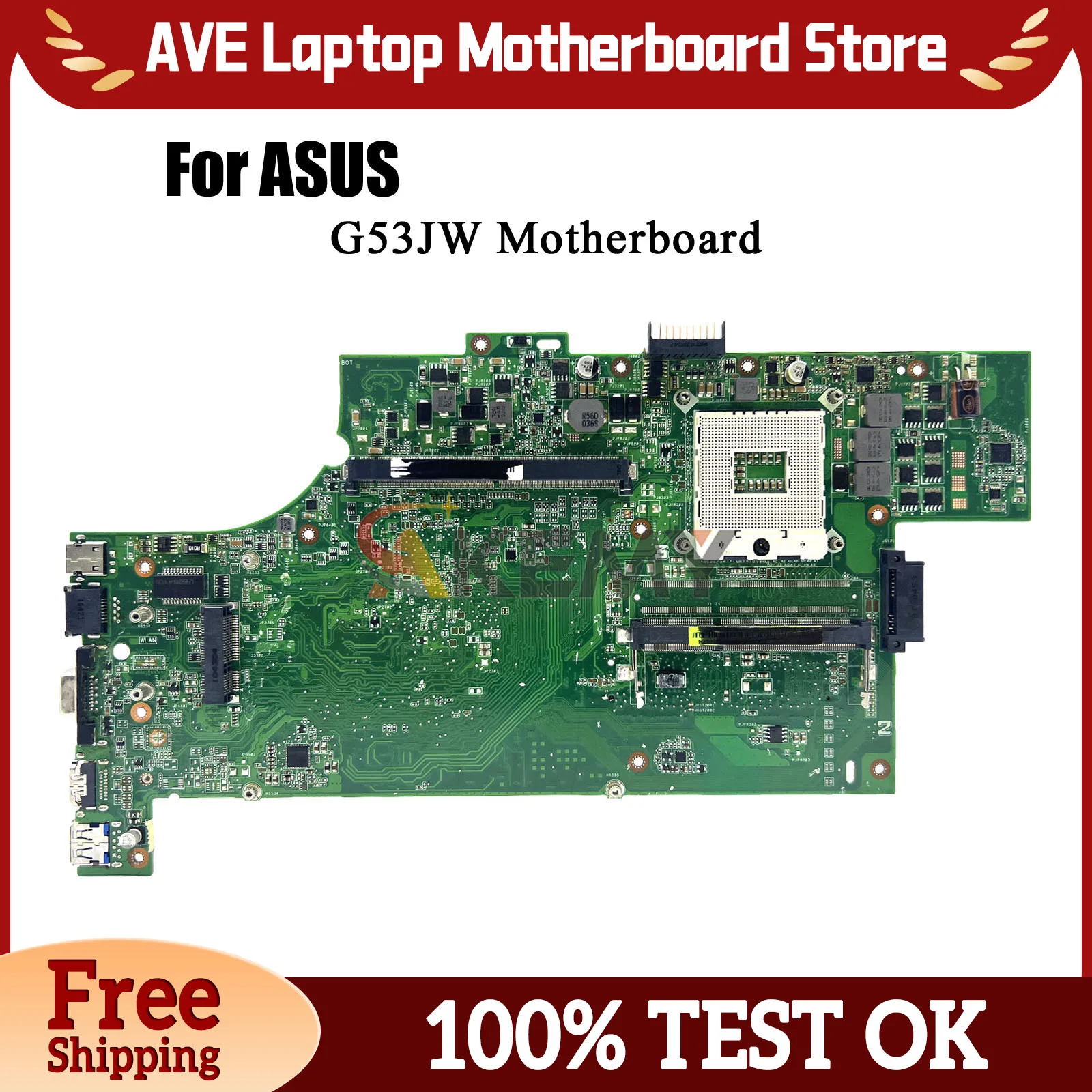 G53JW Laptop Motherboard For ASUS G53J G53JW Notebook Mainboard This item is in stock 100% tests OK fast shipping High quality
G53JW Laptop Motherboard For ASUS G53J G53JW Notebook Mainboard This item is in stock 100% tests OK fast shipping High quality