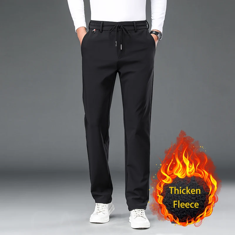 BROWON Brand 2025 Autumn Winter New Black Pant Man Fleece Loose Fit Elastic Waist Comfortable Nylon Sport Golf Pants Men
BROWON Brand 2025 Autumn Winter New Black Pant Man Fleece Loose Fit Elastic Waist Comfortable Nylon Sport Golf Pants Men