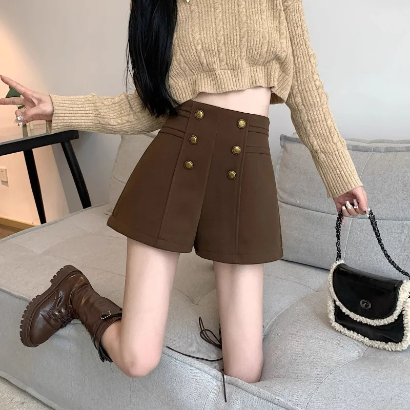 Повседневный костюм, шорты для женщин, осенне-зимняя одежда, новые широкие брюки с высокой талией, верхняя одежда TT894
Повседневный костюм, шорты для женщин, осенне-зимняя одежда, новые широкие брюки с высокой талией, верхняя одежда TT894