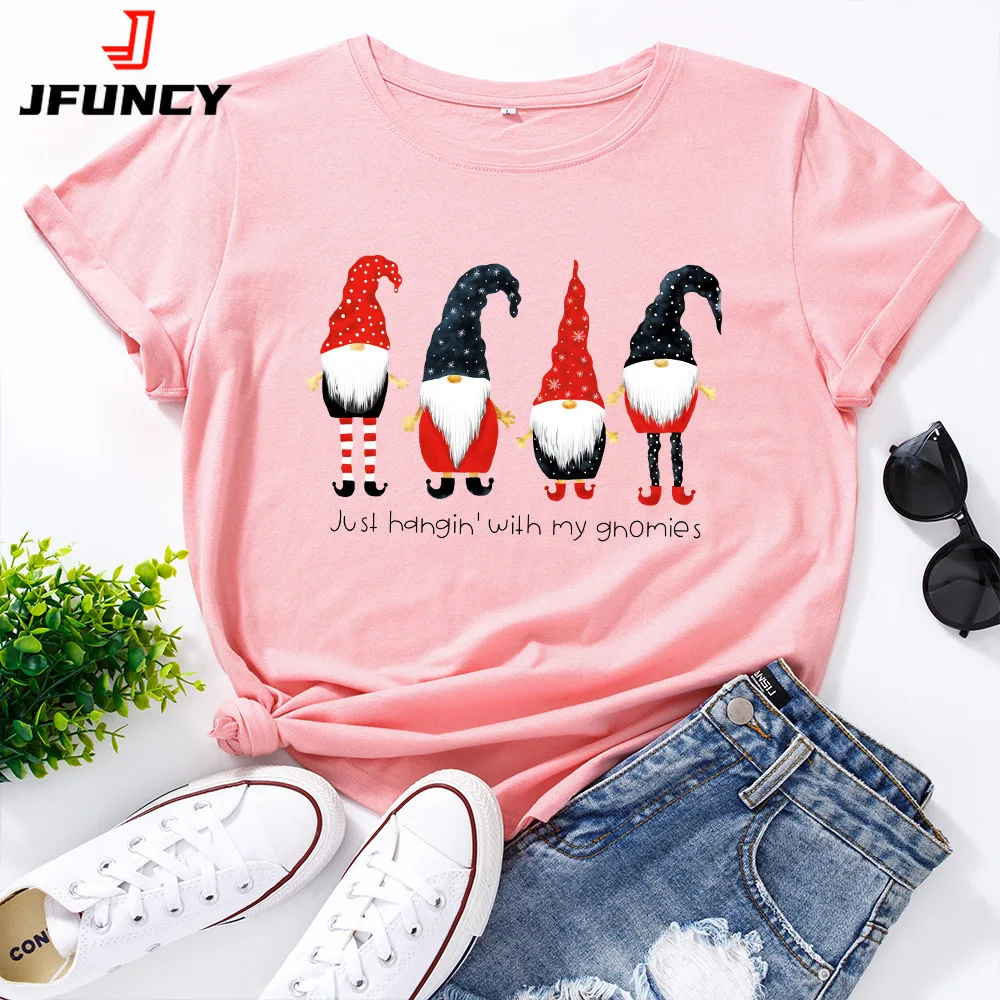 JFUNCY 100% Cotton Women's Tops Christmas Santa Claus Printed T-shirt Female T Shirt Women Short Sleeve Graphic Tees
JFUNCY 100% Cotton Women's Tops Christmas Santa Claus Printed T-shirt Female T Shirt Women Short Sleeve Graphic Tees