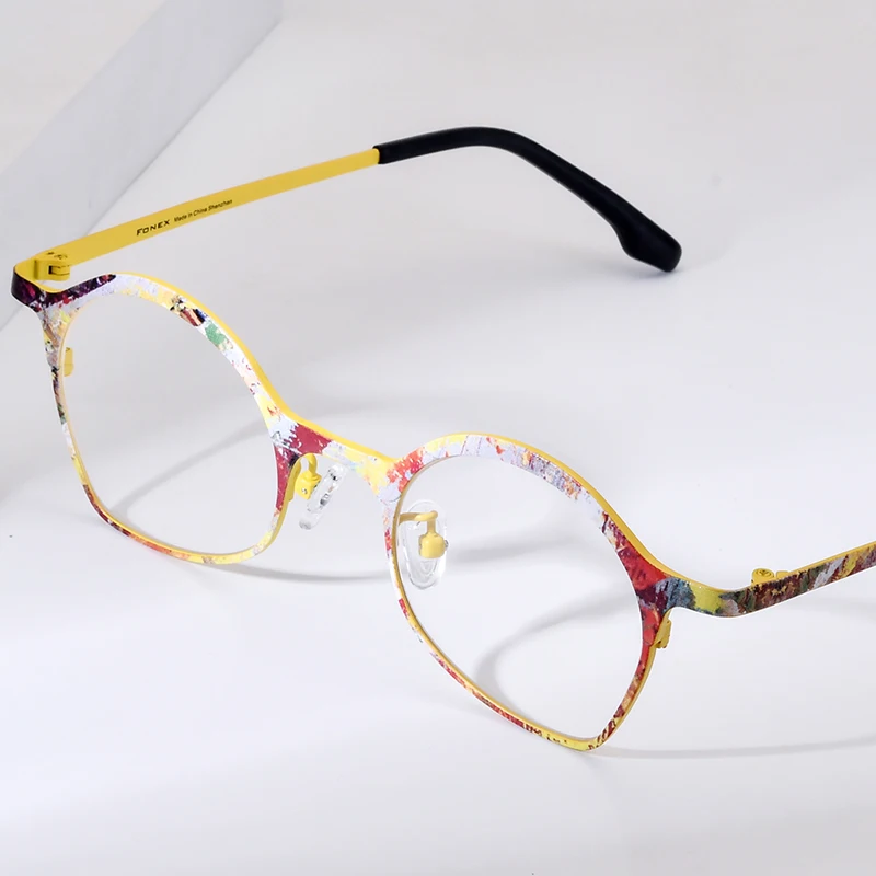 FONEX Pure Titanium Glasses Women 2026 Brand Design Retro Cat Eye Eyeglasses Fashion Ultralight Vintage Japanese Eyewear 85937
FONEX Pure Titanium Glasses Women 2026 Brand Design Retro Cat Eye Eyeglasses Fashion Ultralight Vintage Japanese Eyewear 85937