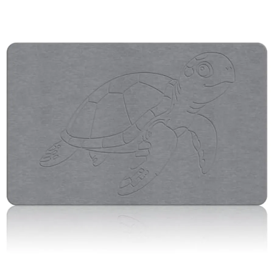 Animal Stone Bath Mat 3''x0'' Non-Slip Turtle Diatomaceous Earth Stone Bath Mat Super Absorbent Quick Drying for Bathroom Easy
Animal Stone Bath Mat 3''x0'' Non-Slip Turtle Diatomaceous Earth Stone Bath Mat Super Absorbent Quick Drying for Bathroom Easy