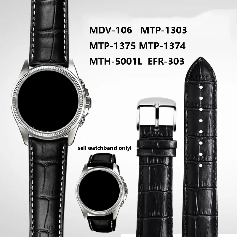 20mm 22mm watchband for Casio MTP1375 MTP1374 MTP1183 MTP1303/ MDV106 Swordfish Strap Men's Cowhide Watch Strap Wristband
20mm 22mm watchband for Casio MTP1375 MTP1374 MTP1183 MTP1303/ MDV106 Swordfish Strap Men's Cowhide Watch Strap Wristband