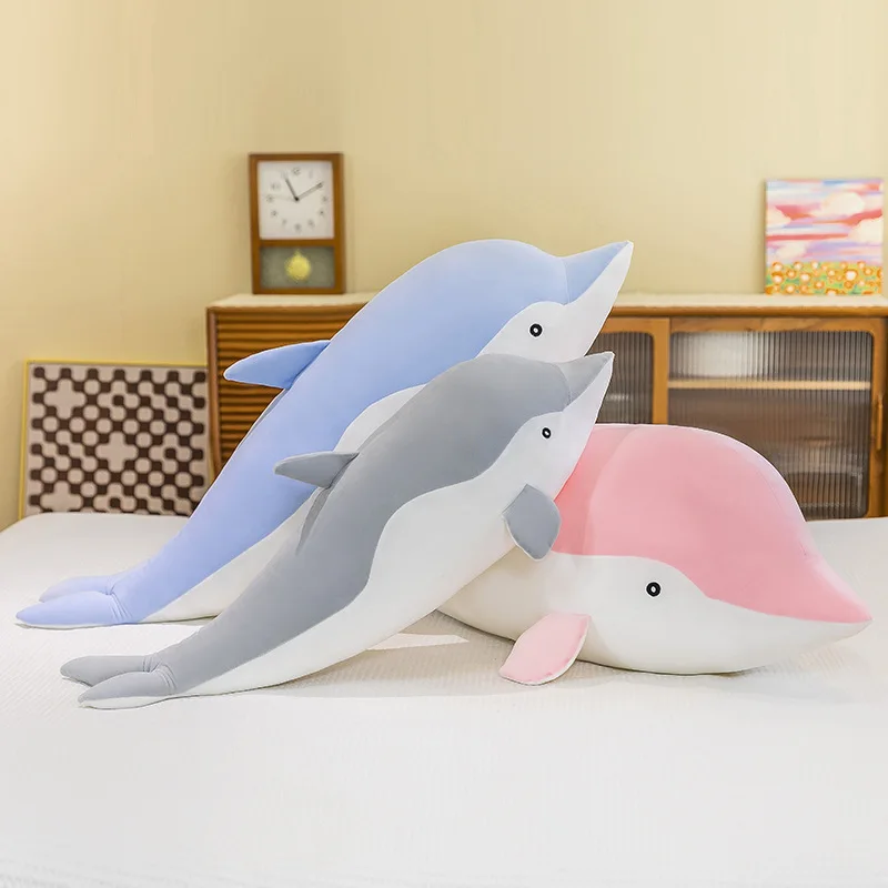 Dolphin Plush Toy Sleeping Pillow Children's Gift Cartoon Soft Sea Creature Large Doll
Dolphin Plush Toy Sleeping Pillow Children's Gift Cartoon Soft Sea Creature Large Doll