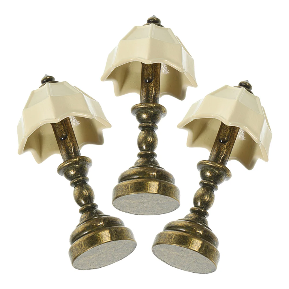 3 Pcs House Mini Desk Lamp Accessories Ornaments Desktop Light Model Miniature Table for Dolls
3 Pcs House Mini Desk Lamp Accessories Ornaments Desktop Light Model Miniature Table for Dolls