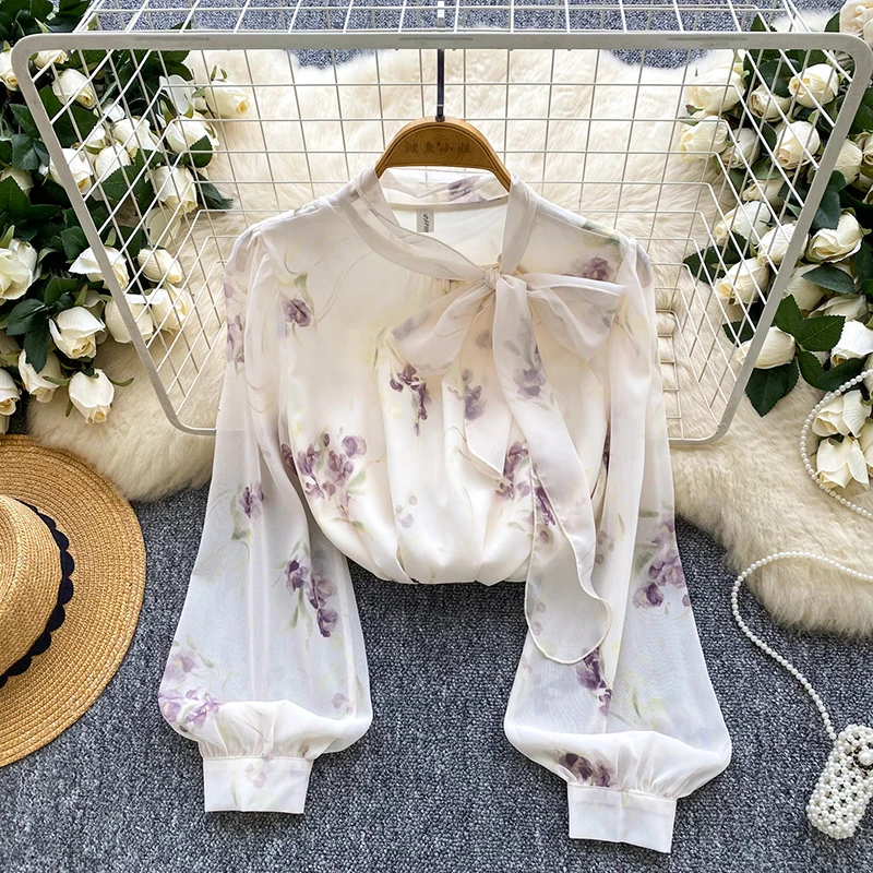 Шифоновая рубашка с французским бантом и длинными рукавами для женщин, весенне-осенняя новая модная элегантная милая блузка с принтом для поездок на работу, топ S156
Шифоновая рубашка с французским бантом и длинными рукавами для женщин, весенне-осенняя новая модная элегантная милая блузка с принтом для поездок на работу, топ S156