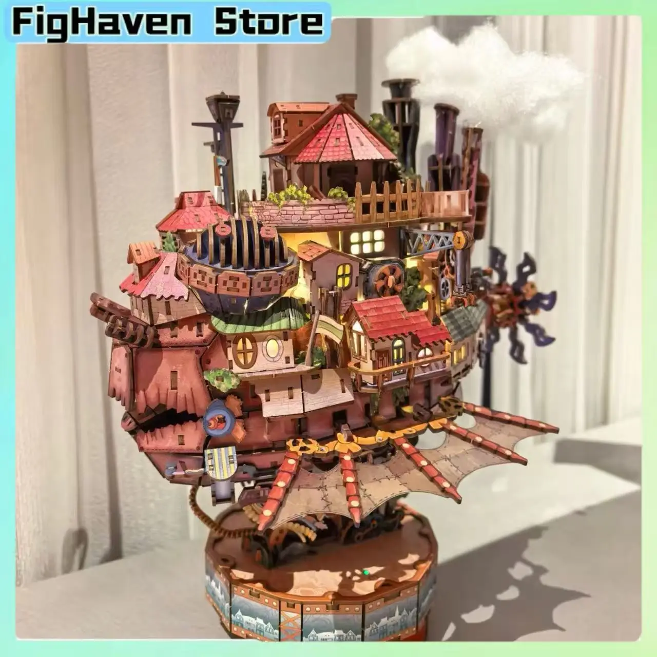 Mechanical Moving Castle 3D Wooden Puzzle Building Kit Rotating Music Box Diorama Model Handmade DIY Toy for Gift Decoration
Mechanical Moving Castle 3D Wooden Puzzle Building Kit Rotating Music Box Diorama Model Handmade DIY Toy for Gift Decoration