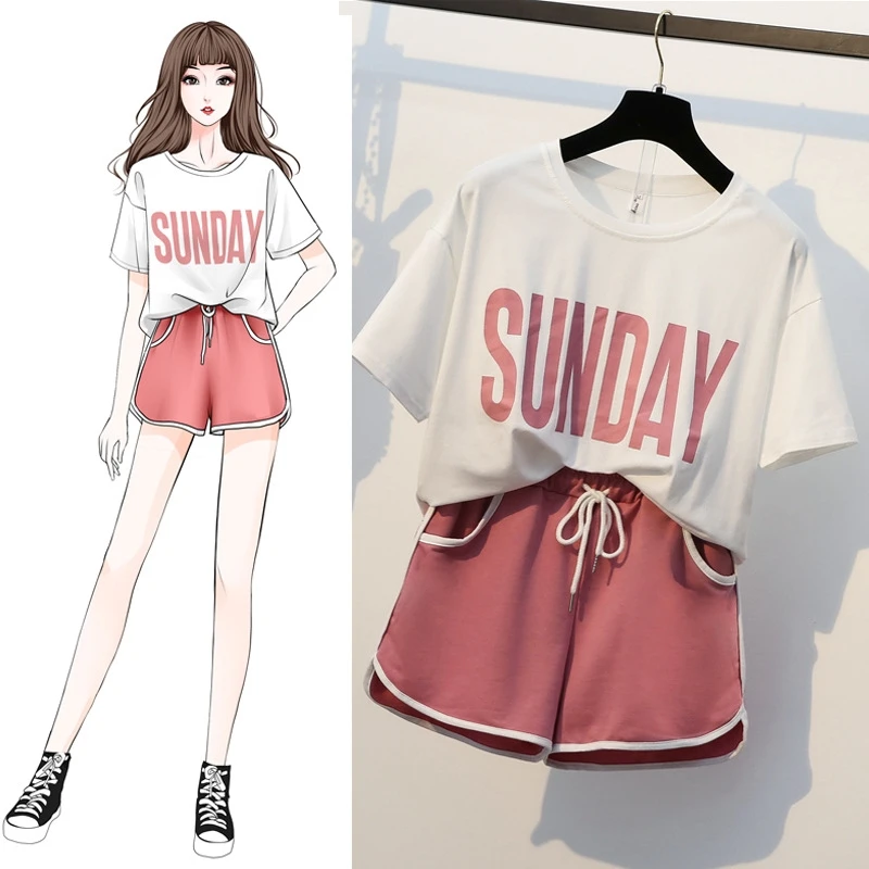 Cotton Pajamas Women's Spwear T-irt orts Set Pure Color V-ne Print Casual Autumn Wear for Young Ladies
Cotton Pajamas Women's Spwear T-irt orts Set Pure Color V-ne Print Casual Autumn Wear for Young Ladies