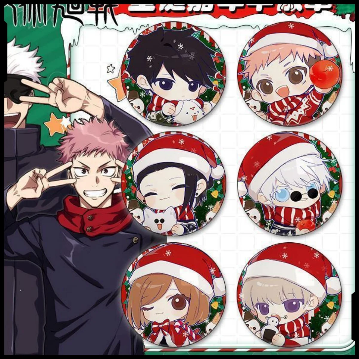 Return of the Spell, Anime, Gojo Satori, Fushiguro Megumi, Jixia Oil, Jima Mouth Laser Badge, Pin, Men and Women, Christmas
Return of the Spell, Anime, Gojo Satori, Fushiguro Megumi, Jixia Oil, Jima Mouth Laser Badge, Pin, Men and Women, Christmas