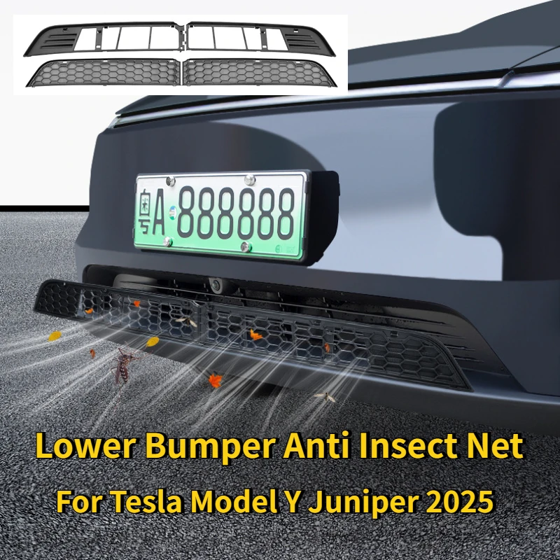 For Tesla Model Y/Y Juniper 2025 Lower Bumper Anti Insect Net Anti Dust Proof Inner Vent Grille Cover Insect-proof Front Cover
For Tesla Model Y/Y Juniper 2025 Lower Bumper Anti Insect Net Anti Dust Proof Inner Vent Grille Cover Insect-proof Front Cover
