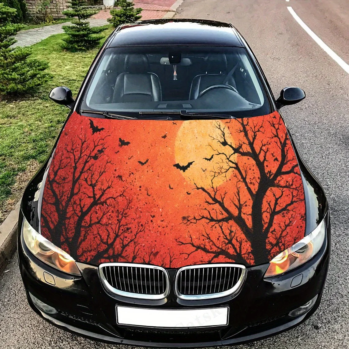 Mystical Bat Moon Car Hood Sticker PVC Self Waterproof stick , Striking Auto Exterior Accessories Decoration Protect Gift For C
Mystical Bat Moon Car Hood Sticker PVC Self Waterproof stick , Striking Auto Exterior Accessories Decoration Protect Gift For C