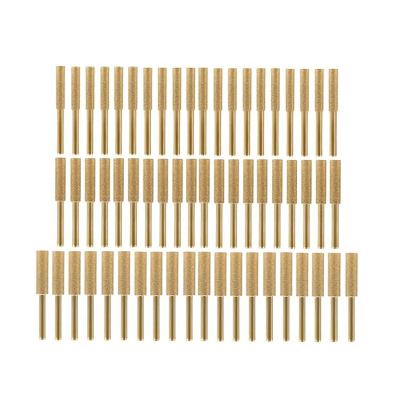 A76I 60 Pcs Titanium Plated Grinding Tool Diamond Chainsaw Sharpener Bits High Hardness Chainsaw Sharpening Wheel
A76I 60 Pcs Titanium Plated Grinding Tool Diamond Chainsaw Sharpener Bits High Hardness Chainsaw Sharpening Wheel