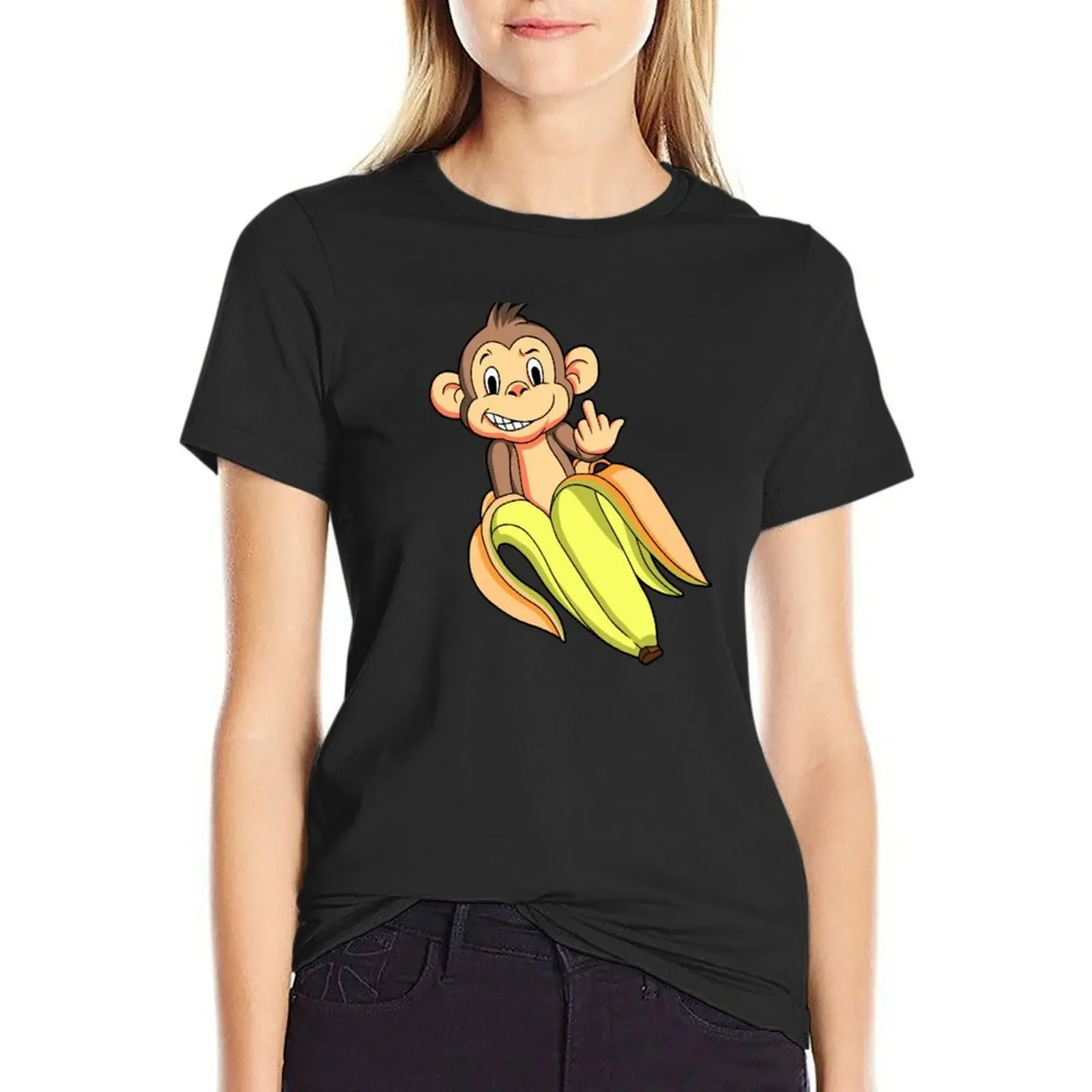 Middle Finger Monkey T-Shirt animal print shirt for girls graphics heavyweights female t-shirts for Women loose fit
Middle Finger Monkey T-Shirt animal print shirt for girls graphics heavyweights female t-shirts for Women loose fit