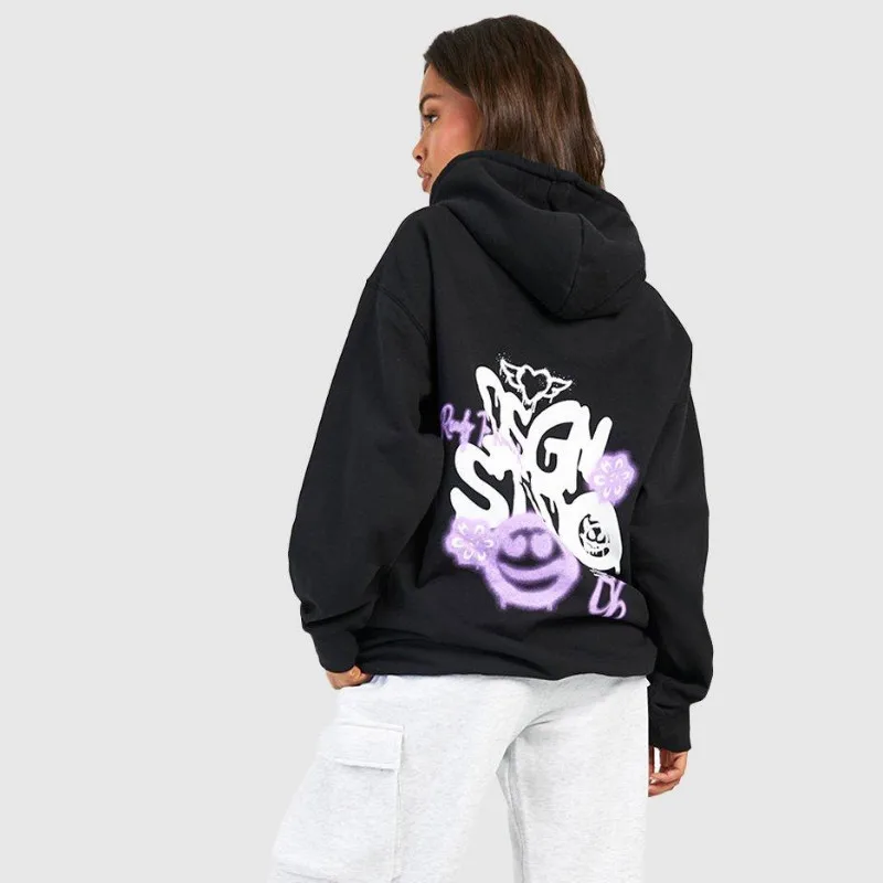 Y2K Aesthetic Hip Hop Printed Hoodie Unisex Comfort Hooded Top Long Sleeve Dark Casual Black Loose Sweatshirt
Y2K Aesthetic Hip Hop Printed Hoodie Unisex Comfort Hooded Top Long Sleeve Dark Casual Black Loose Sweatshirt