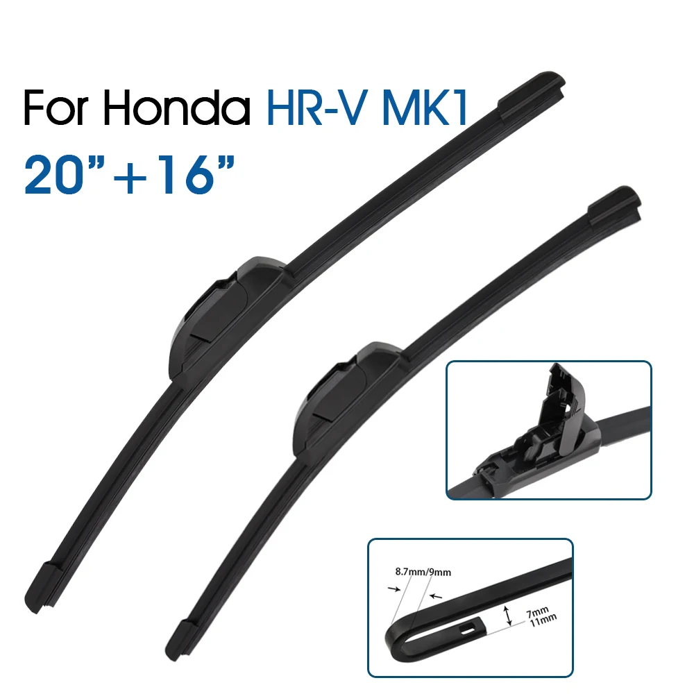BROSHOO Car Front Window Windscreen Windshield Wiper Blades Fit U HOOK Arm 20"+16" For Honda HR-V MK1 1999-2006 Auto Accessories
BROSHOO Car Front Window Windscreen Windshield Wiper Blades Fit U HOOK Arm 20"+16" For Honda HR-V MK1 1999-2006 Auto Accessories