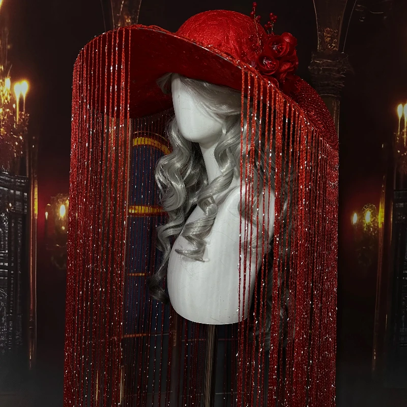 Long Tassel Hat for Party Decoration Mysterious Widow Cap for Costume Fancy Lolita Headwear for Festival DIY Gothic Headpiece
Long Tassel Hat for Party Decoration Mysterious Widow Cap for Costume Fancy Lolita Headwear for Festival DIY Gothic Headpiece