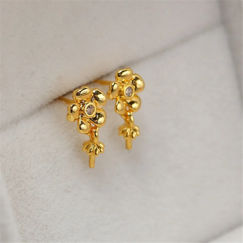 Gold Plated Pearl Earring Settings, DIY Jewelry Making Supplies, Blank Ear Stud Bases for Handmade Accessories, 1pair No Pearl
Gold Plated Pearl Earring Settings, DIY Jewelry Making Supplies, Blank Ear Stud Bases for Handmade Accessories, 1pair No Pearl
