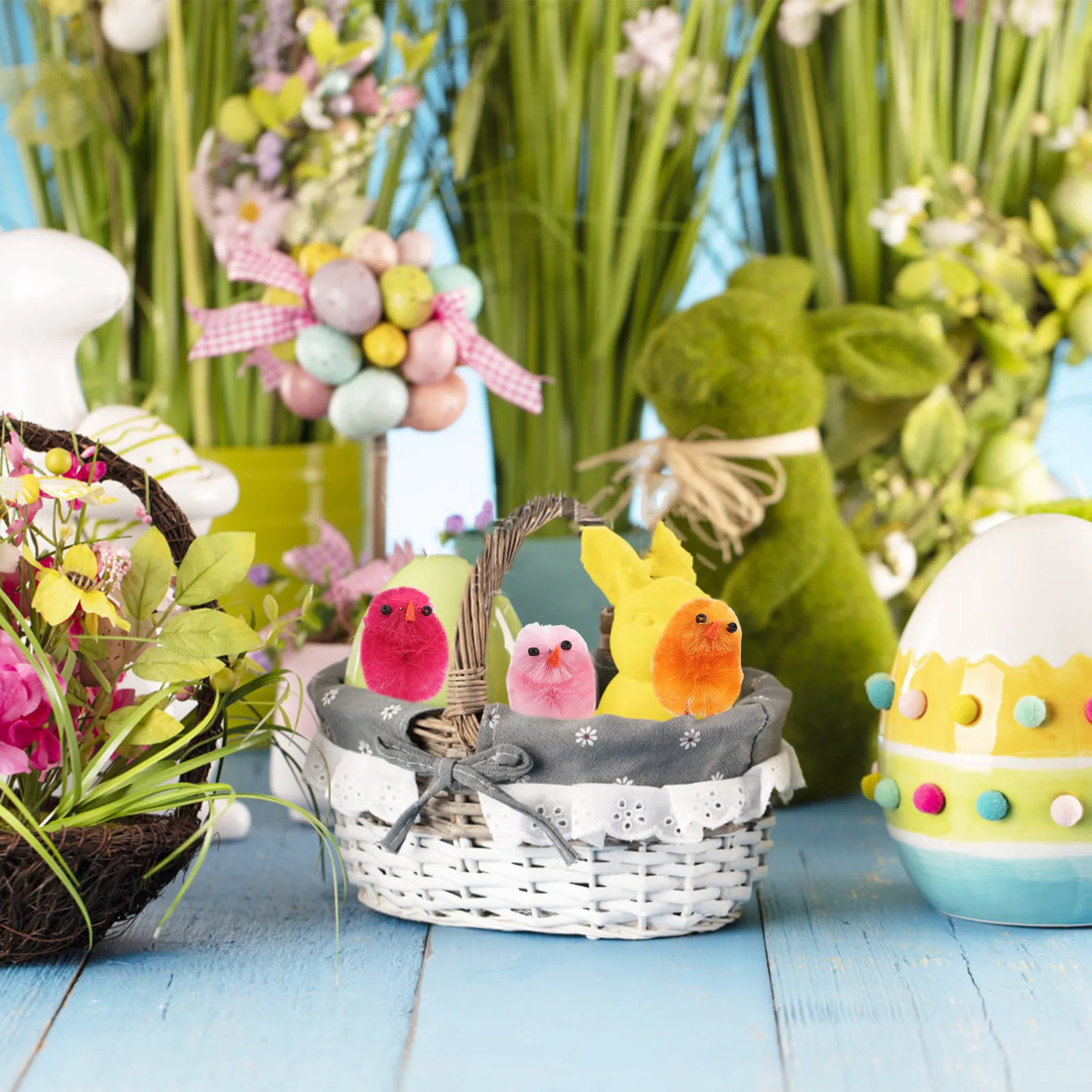 18Pcs Soft Handmade Easter Chick Decorations Miniature Garden Figures for Table Decor Party Favors Cute Easter Home Ornament
18Pcs Soft Handmade Easter Chick Decorations Miniature Garden Figures for Table Decor Party Favors Cute Easter Home Ornament