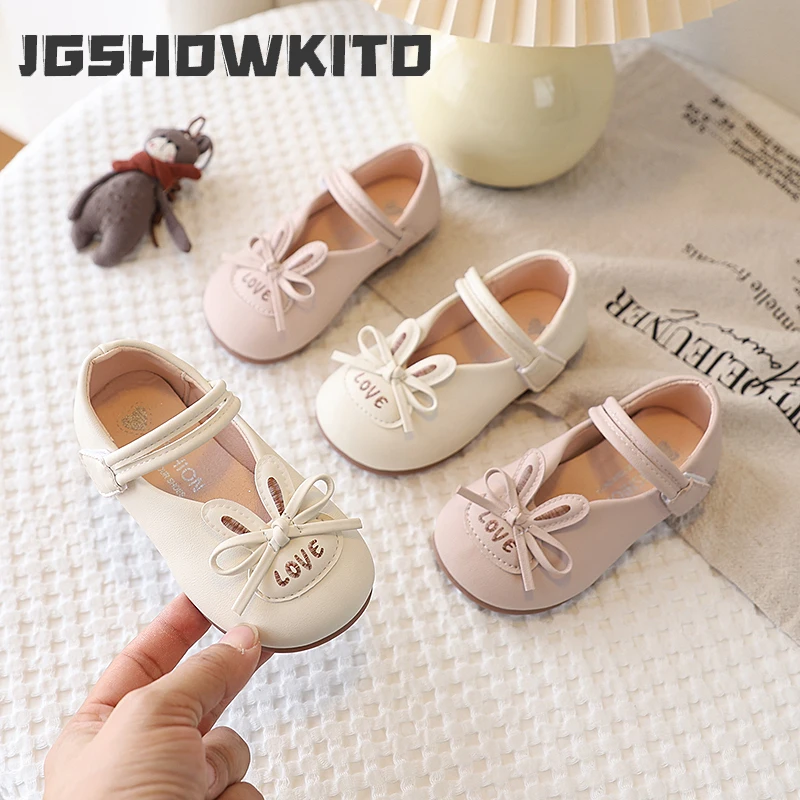 JGSHOWKITO Детские туфли с кроликом для девочек, милые кожаные балетки для малышей, для повседневных случаев, нескользящие, простые, мягкие, классические, милые
JGSHOWKITO Детские туфли с кроликом для девочек, милые кожаные балетки для малышей, для повседневных случаев, нескользящие, простые, мягкие, классические, милые